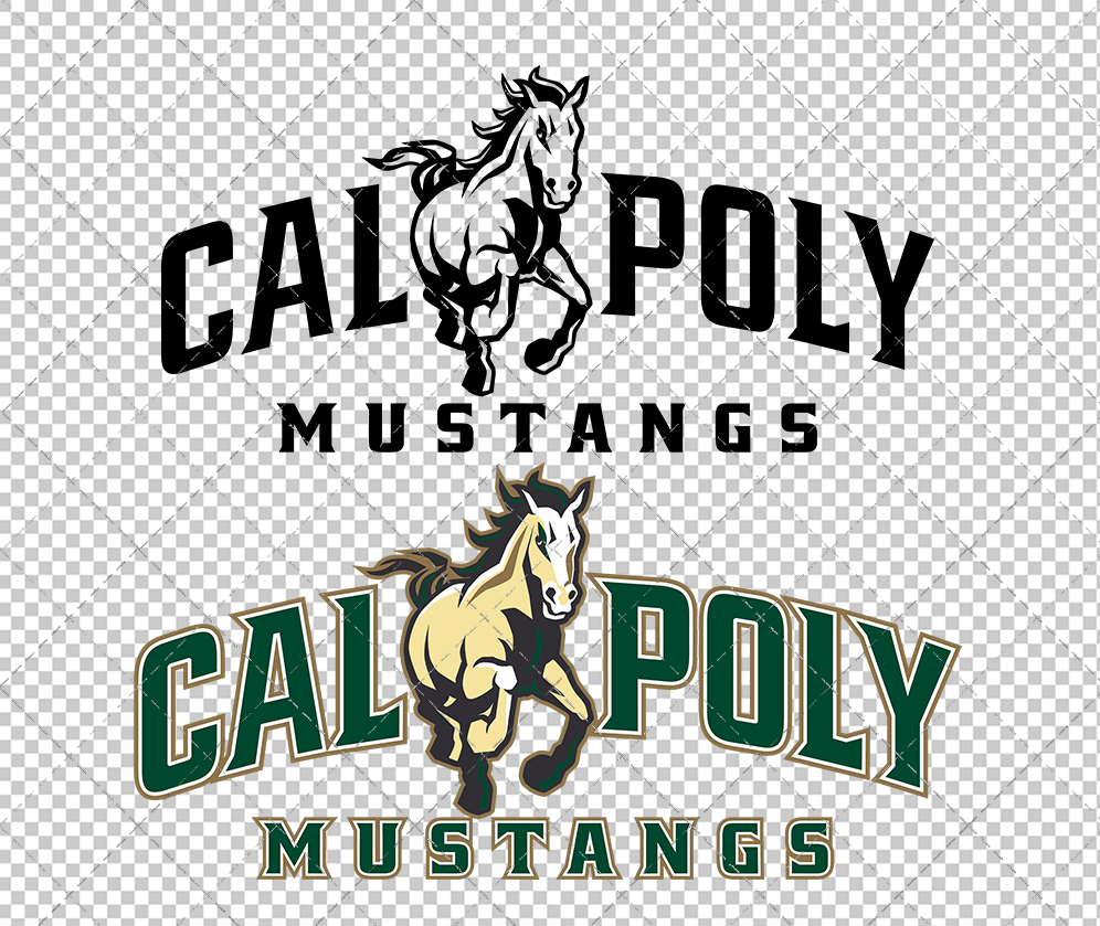 Cal Poly Mustangs 2006, Svg, Dxf, Eps, Png - SvgShopArt