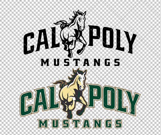Cal Poly Mustangs 2006, Svg, Dxf, Eps, Png - SvgShopArt