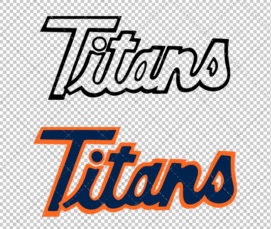 Cal State Fullerton Titans Secondary 1987, Svg, Dxf, Eps, Png - SvgShopArt