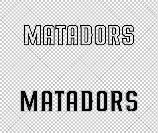 Cal State Northridge Matadors Wordmark 2014 002, Svg, Dxf, Eps, Png - SvgShopArt