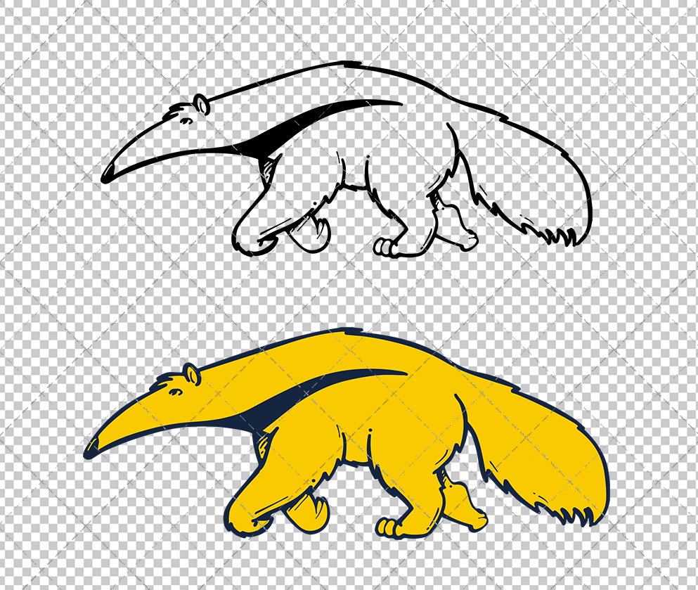 California-Irvine Anteaters Alternate 2014 002, Svg, Dxf, Eps, Png - SvgShopArt