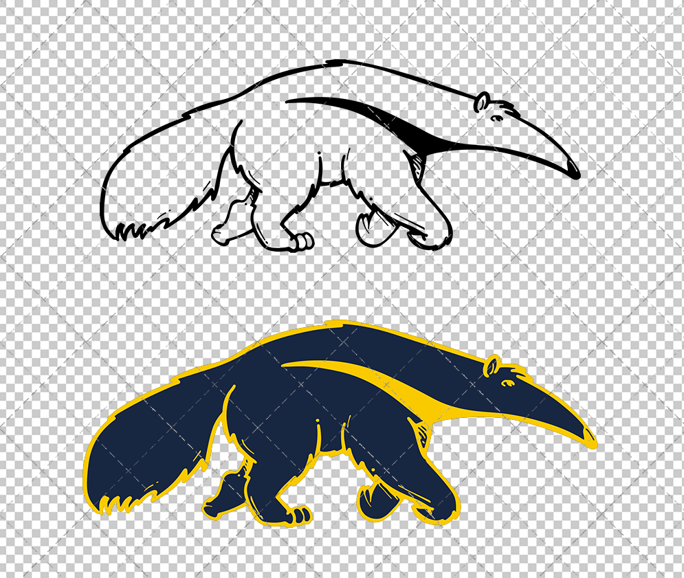California-Irvine Anteaters Alternate 2014 003, Svg, Dxf, Eps, Png - SvgShopArt