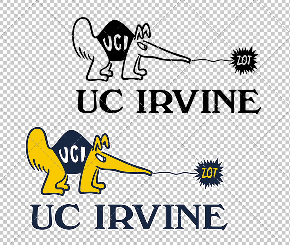 California-Irvine Anteaters Alternate 2014 005, Svg, Dxf, Eps, Png - SvgShopArt