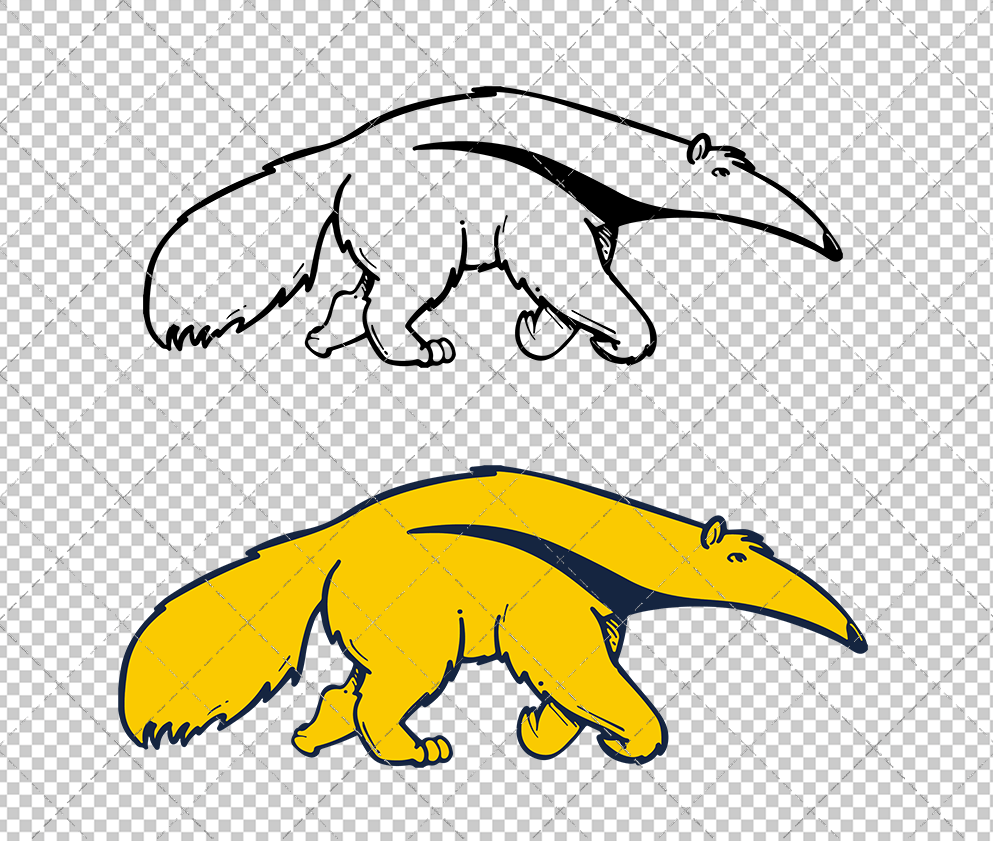 California-Irvine Anteaters Alternate 2014, Svg, Dxf, Eps, Png - SvgShopArt