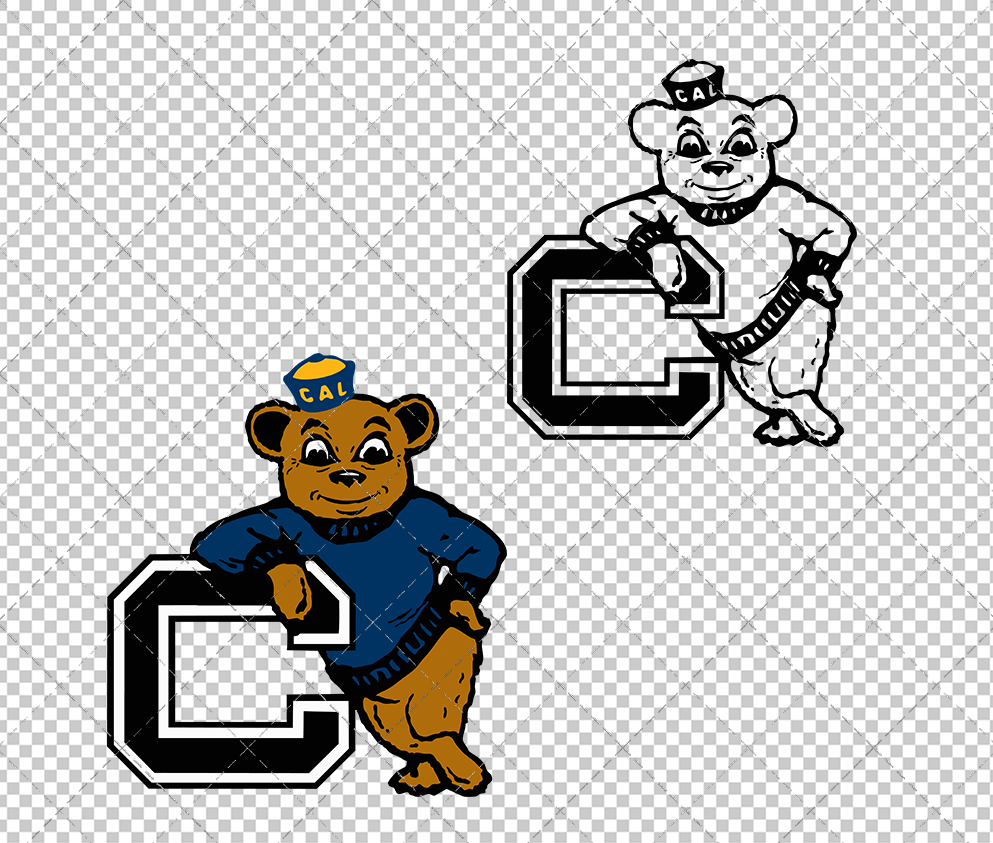 California Golden Bears Secondary 1952 002, Svg, Dxf, Eps, Png - SvgShopArt