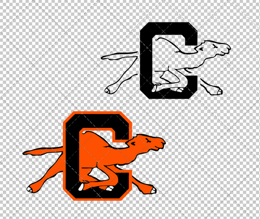 Campbell Fighting Camels 1993, Svg, Dxf, Eps, Png - SvgShopArt
