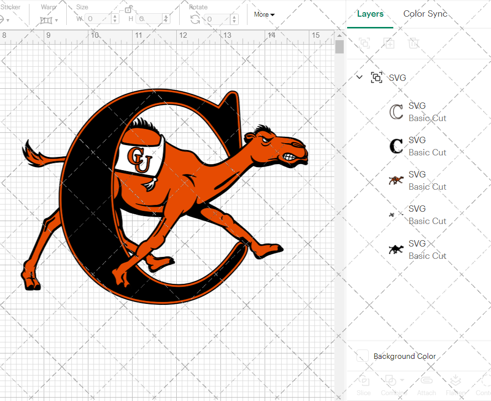 Campbell Fighting Camels 2008, Svg, Dxf, Eps, Png - SvgShopArt