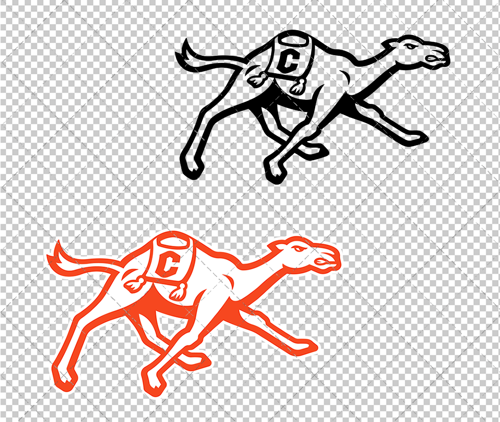 Campbell Fighting Camels 2023 002, Svg, Dxf, Eps, Png - SvgShopArt
