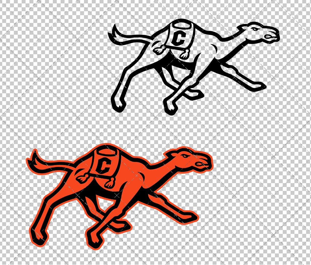 Campbell Fighting Camels 2023 003, Svg, Dxf, Eps, Png - SvgShopArt