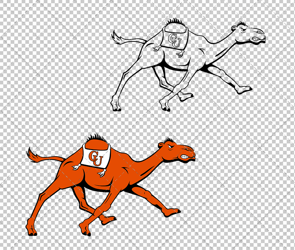 Campbell Fighting Camels Alternate 2008, Svg, Dxf, Eps, Png - SvgShopArt