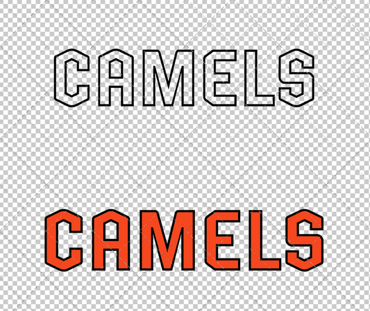Campbell Fighting Camels Wordmark 2023 006, Svg, Dxf, Eps, Png - SvgShopArt