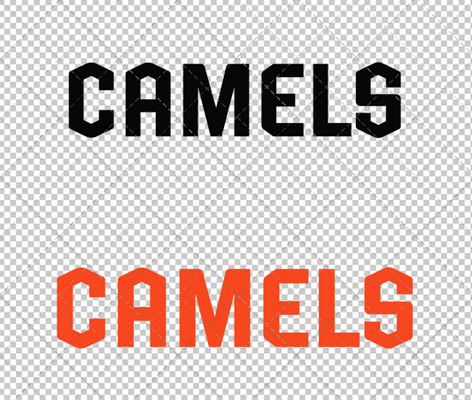 Campbell Fighting Camels Wordmark 2023 009, Svg, Dxf, Eps, Png - SvgShopArt