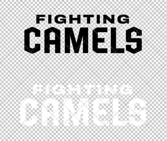 Campbell Fighting Camels Wordmark 2023 014, Svg, Dxf, Eps, Png - SvgShopArt