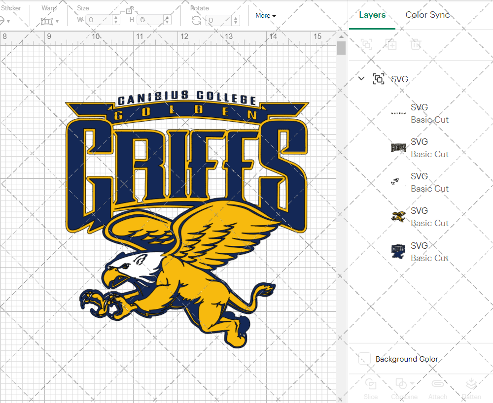 Canisius Golden Griffins 1998, Svg, Dxf, Eps, Png - SvgShopArt