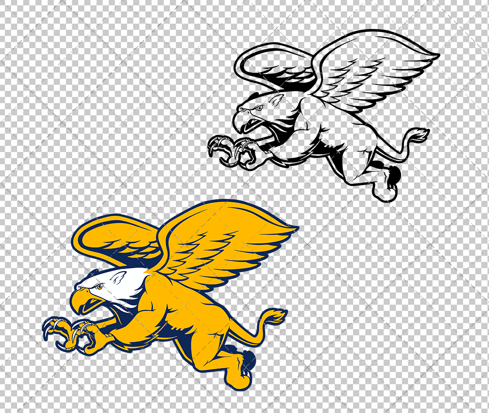 Canisius Golden Griffins Alternate 1998 002, Svg, Dxf, Eps, Png - SvgShopArt