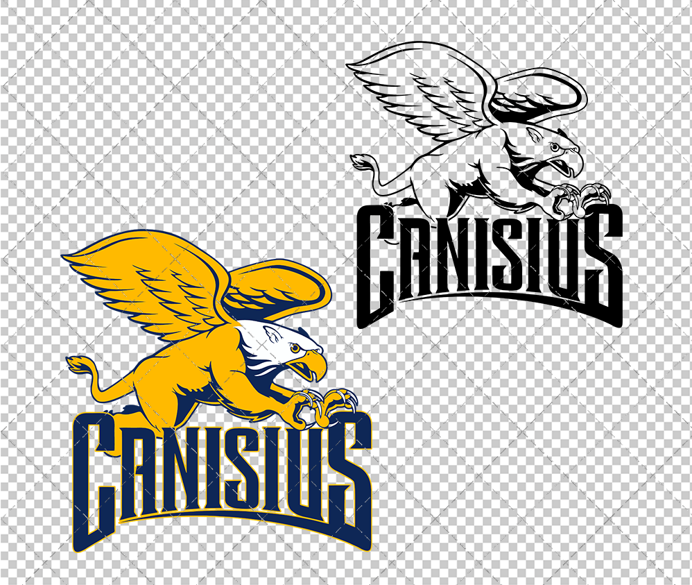 Canisius Golden Griffins Alternate 1998, Svg, Dxf, Eps, Png - SvgShopArt