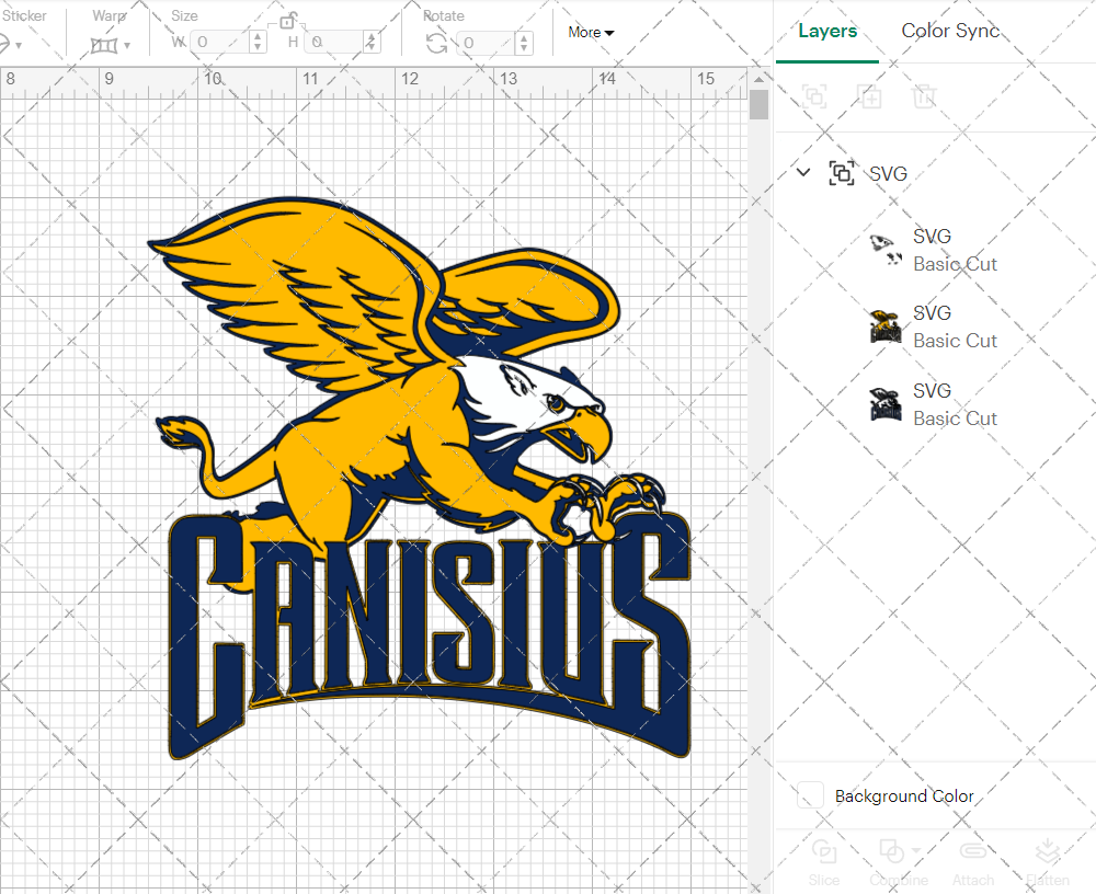 Canisius Golden Griffins Alternate 1998, Svg, Dxf, Eps, Png - SvgShopArt