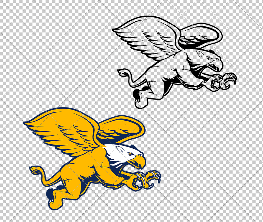 Canisius Golden Griffins Alternate 2018 002, Svg, Dxf, Eps, Png - SvgShopArt
