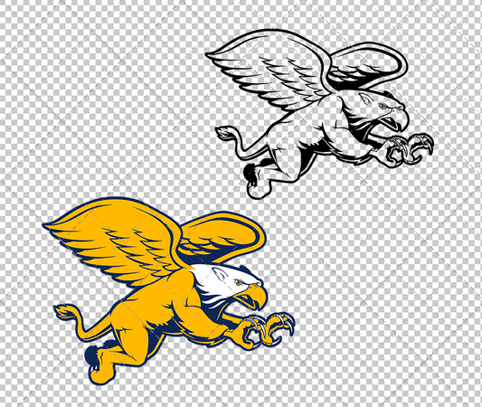 Canisius Golden Griffins Alternate 2018 002, Svg, Dxf, Eps, Png - SvgShopArt