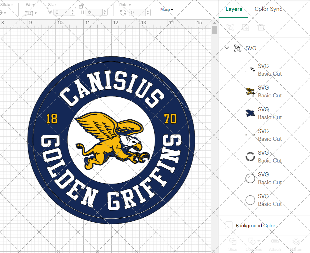 Canisius Golden Griffins Alternate 2018 003, Svg, Dxf, Eps, Png - SvgShopArt