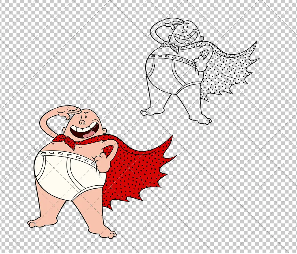 Captain Underpants, Svg, Dxf, Eps, Png SvgShopArt