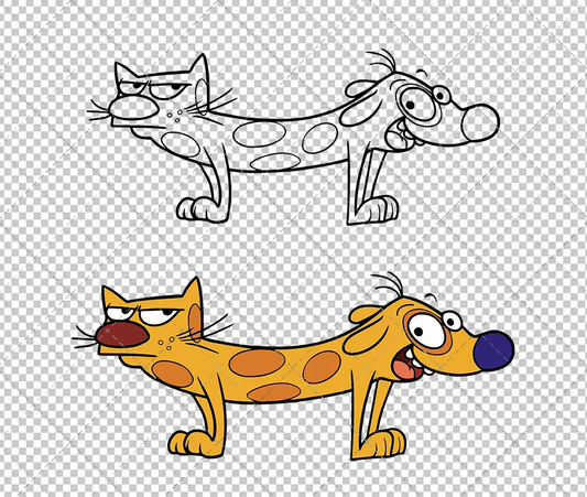 CatDog, Svg, Dxf, Eps, Png SvgShopArt