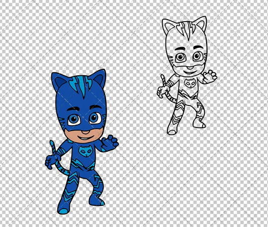 Catboy - PJ Masks, Svg, Dxf, Eps, Png SvgShopArt