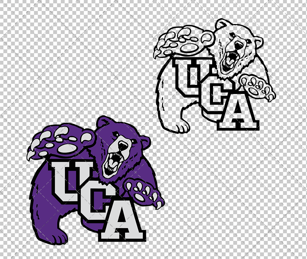 Central Arkansas Bears 1993, Svg, Dxf, Eps, Png - SvgShopArt