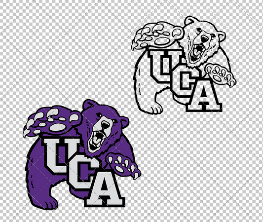 Central Arkansas Bears 1993, Svg, Dxf, Eps, Png - SvgShopArt
