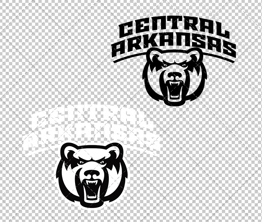 Central Arkansas Bears Secondary 2017 002, Svg, Dxf, Eps, Png - SvgShopArt
