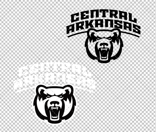 Central Arkansas Bears Secondary 2017 002, Svg, Dxf, Eps, Png - SvgShopArt