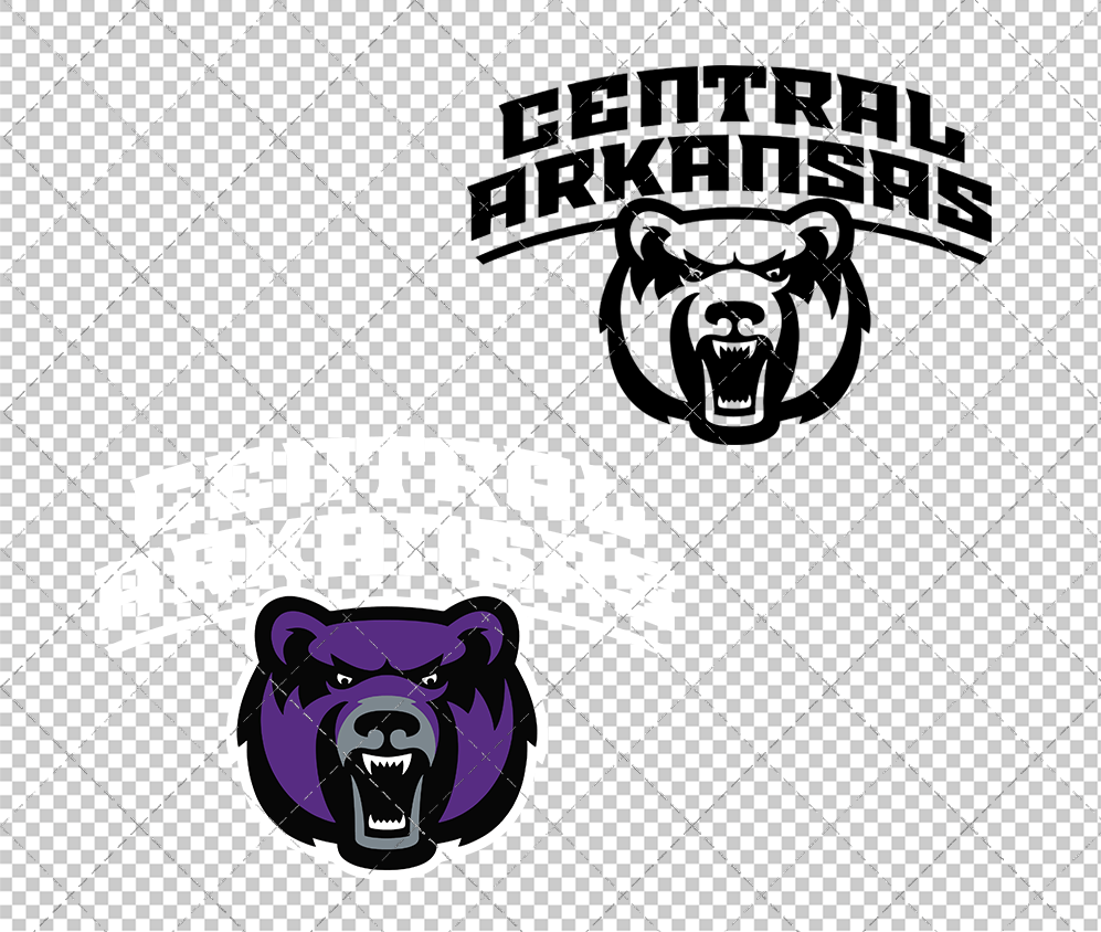 Central Arkansas Bears Secondary 2017, Svg, Dxf, Eps, Png - SvgShopArt