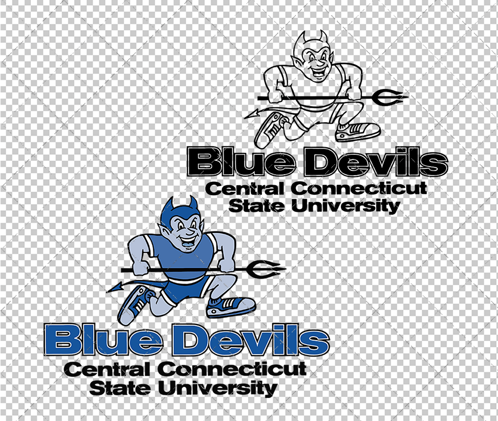 Central Connecticut Blue Devils 2000, Svg, Dxf, Eps, Png - SvgShopArt