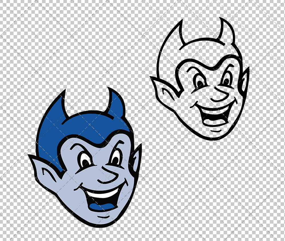 Central Connecticut Blue Devils Secondary 2000 002, Svg, Dxf, Eps, Png - SvgShopArt