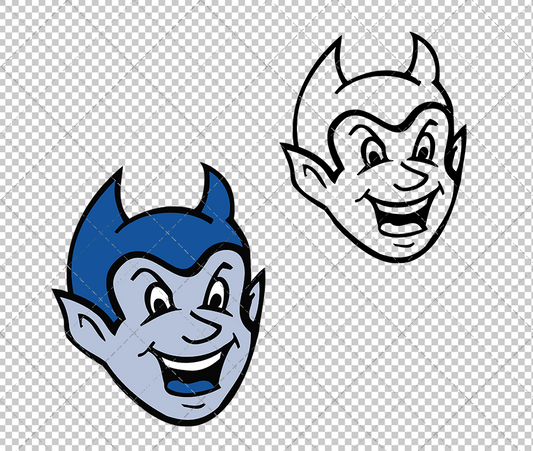 Central Connecticut Blue Devils Secondary 2000 002, Svg, Dxf, Eps, Png - SvgShopArt