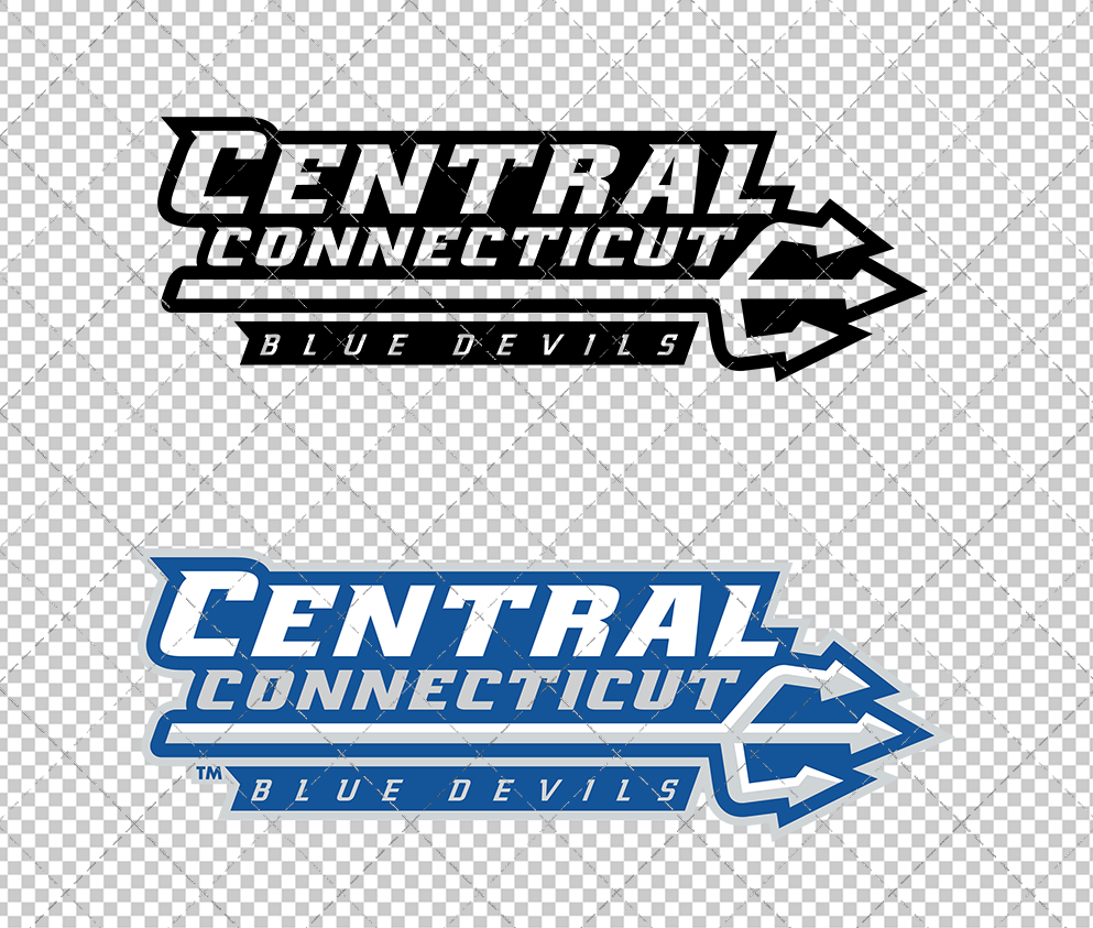 Central Connecticut Blue Devils Secondary 2011 002, Svg, Dxf, Eps, Png - SvgShopArt
