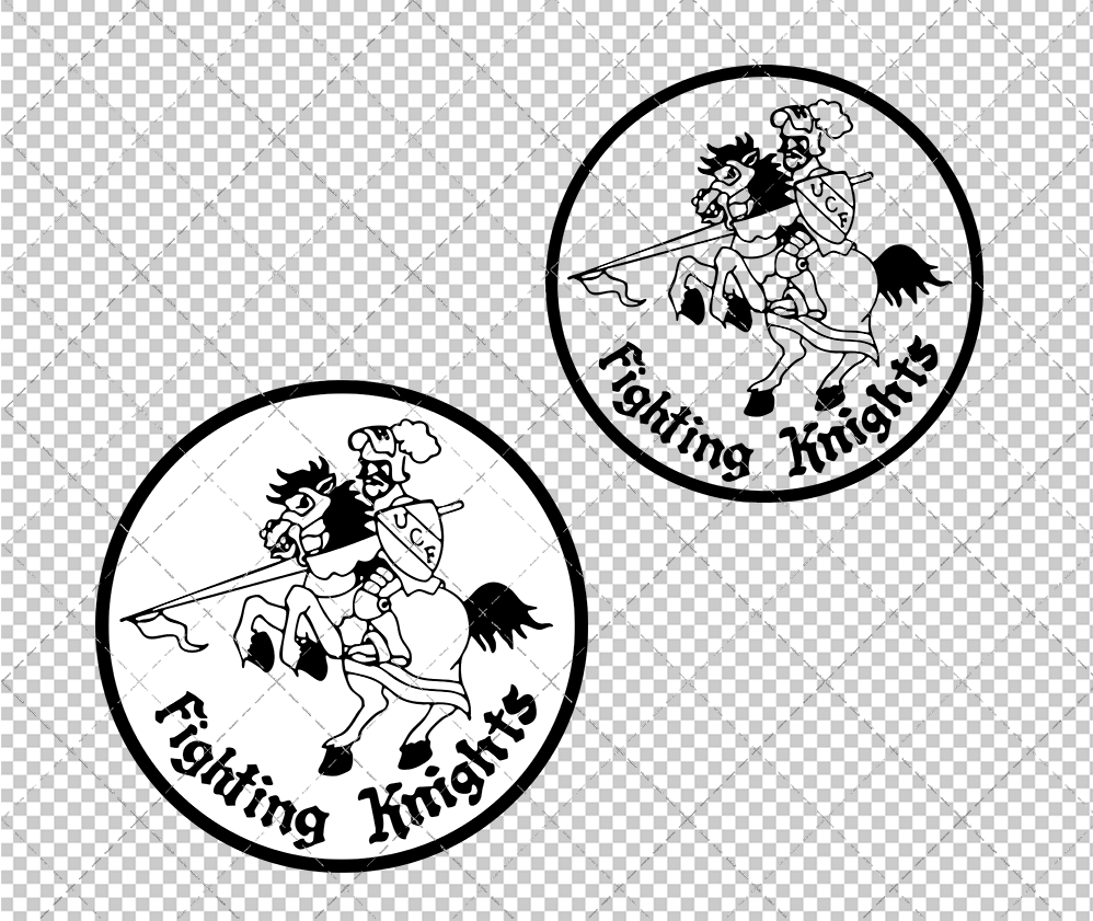 Central Florida Knights 1970, Svg, Dxf, Eps, Png - SvgShopArt