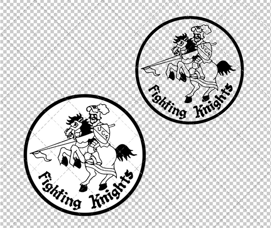 Central Florida Knights 1970, Svg, Dxf, Eps, Png - SvgShopArt