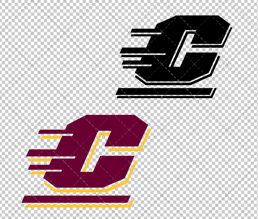 Central Michigan Chippewas 1996, Svg, Dxf, Eps, Png - SvgShopArt