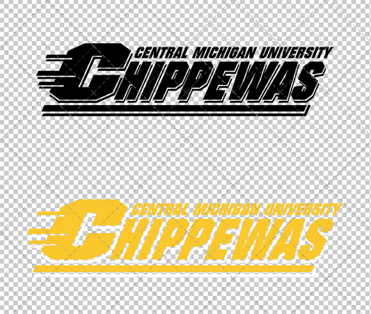 Central Michigan Chippewas Wordmark 1996 002, Svg, Dxf, Eps, Png - SvgShopArt
