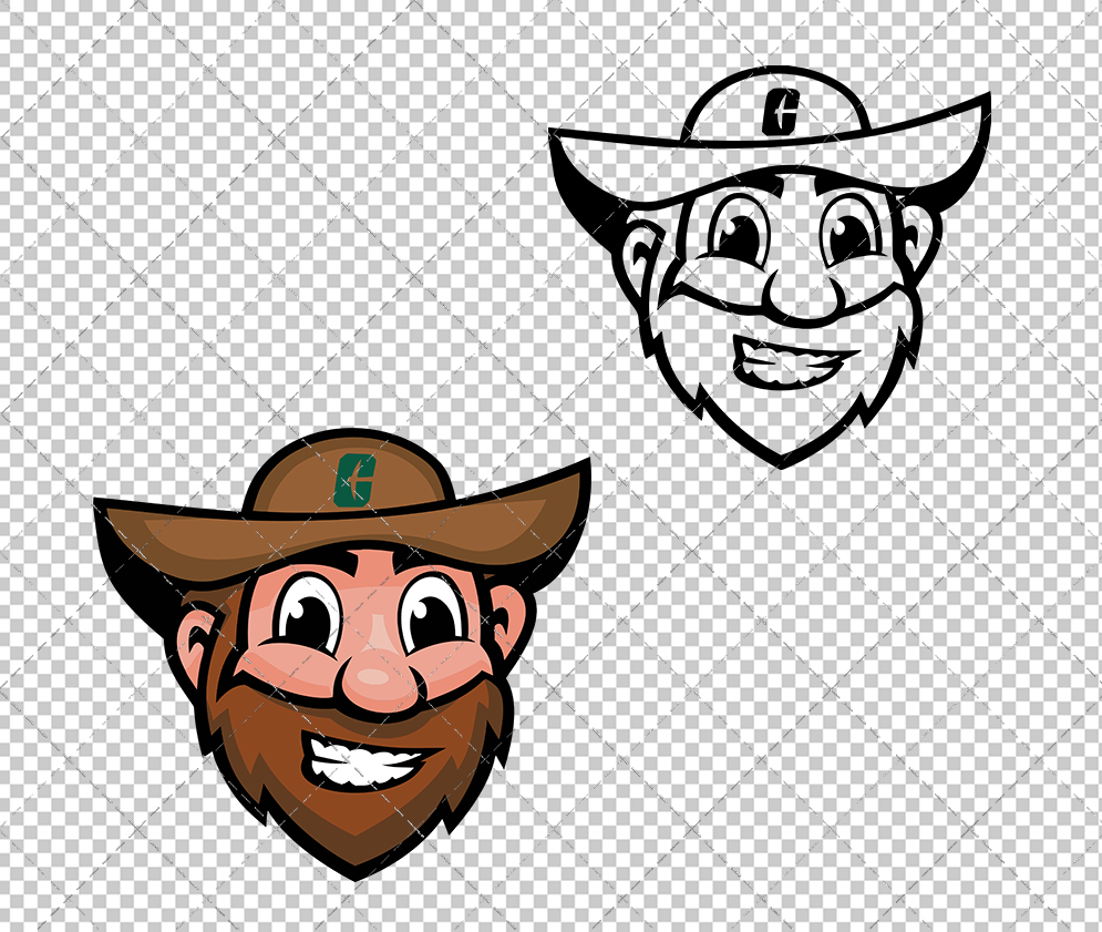 Charlotte 49ers Mascot 2020 002, Svg, Dxf, Eps, Png - SvgShopArt