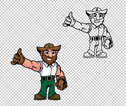 Charlotte 49ers Mascot 2020 003, Svg, Dxf, Eps, Png - SvgShopArt