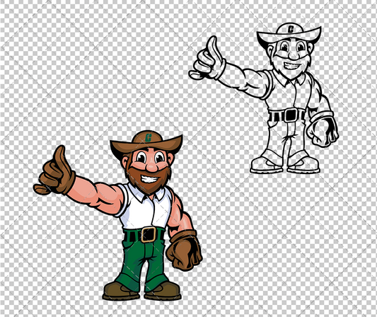 Charlotte 49ers Mascot 2020 004, Svg, Dxf, Eps, Png - SvgShopArt