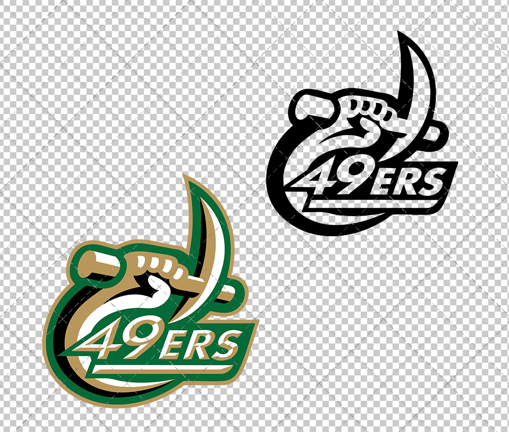 Charlotte 49ers Secondary 2000 003, Svg, Dxf, Eps, Png - SvgShopArt