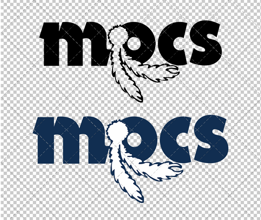 Chattanooga Mocs Secondary 1984 002, Svg, Dxf, Eps, Png - SvgShopArt