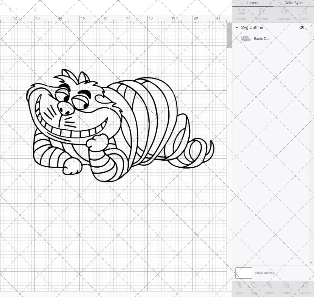 Cheshire Cat - Alice in Wonderland, Svg, Dxf, Eps, Png SvgShopArt