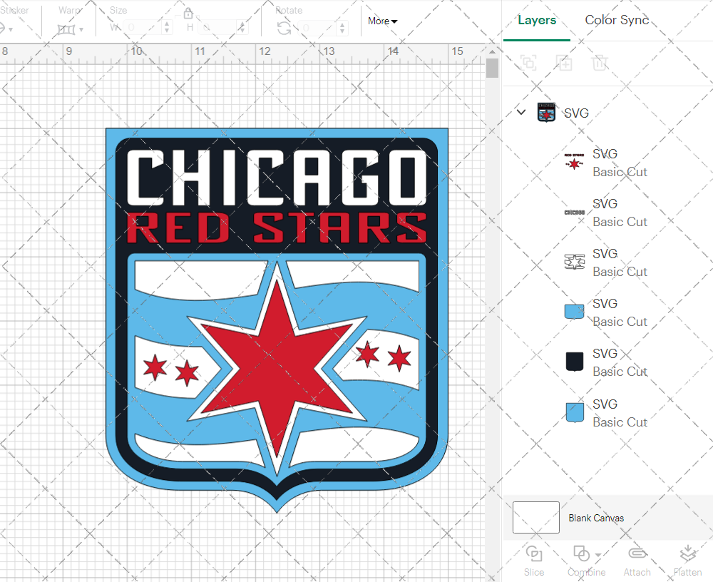 Chicago Red Stars 2013, Svg, Dxf, Eps, Png 002