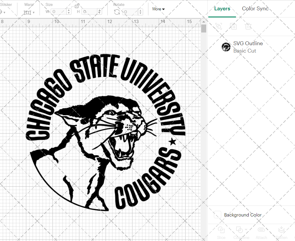 Chicago State Cougars 1974, Svg, Dxf, Eps, Png - SvgShopArt
