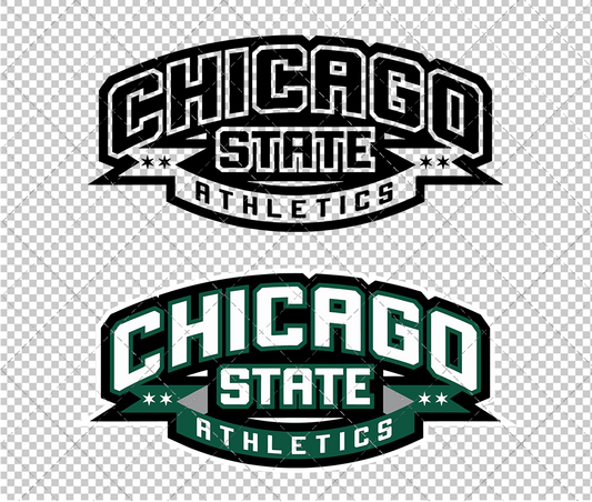 Chicago State Cougars Wordmark 2007 003, Svg, Dxf, Eps, Png - SvgShopArt