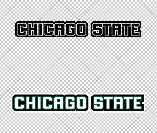 Chicago State Cougars Wordmark 2007 008, Svg, Dxf, Eps, Png - SvgShopArt